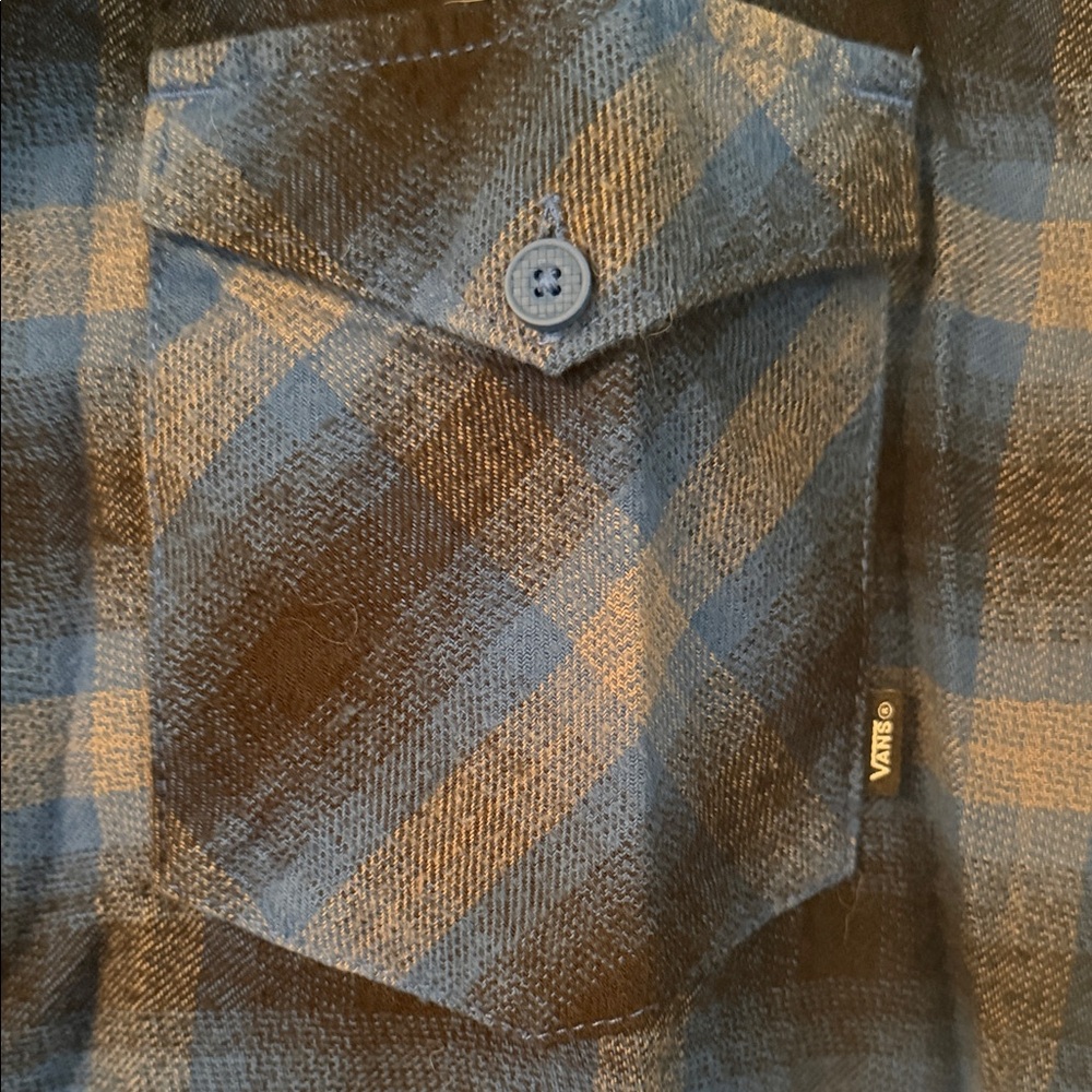 Vans Checkered Shirt in Blue and Brown